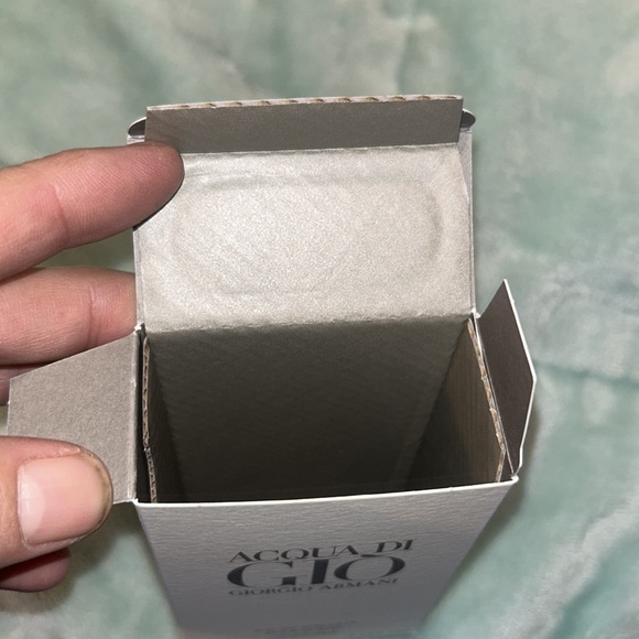 AQUA DI GIO Giorgio Armani Large 100ml cologne Retail Box Empty box no bottle - Picture 6 of 6